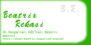 beatrix rekasi business card